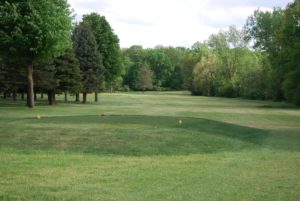 View of the greens at Clark Lake Golf Course