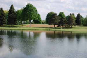 Beautiful Shot of Lake on the Golf Course